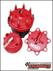 MSD-8445  MSD Cap-A-Dapt Kit Fixed Rotor, Male/HEI, Stainless Steel Terminals, Clamp-Down, Billet, Pro Billet, Kit